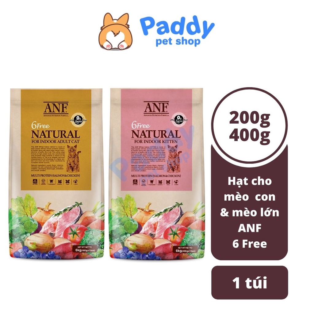 Hạt Hữu Cơ ANF 6Free Cho Mèo - Gà & Cá Hồi