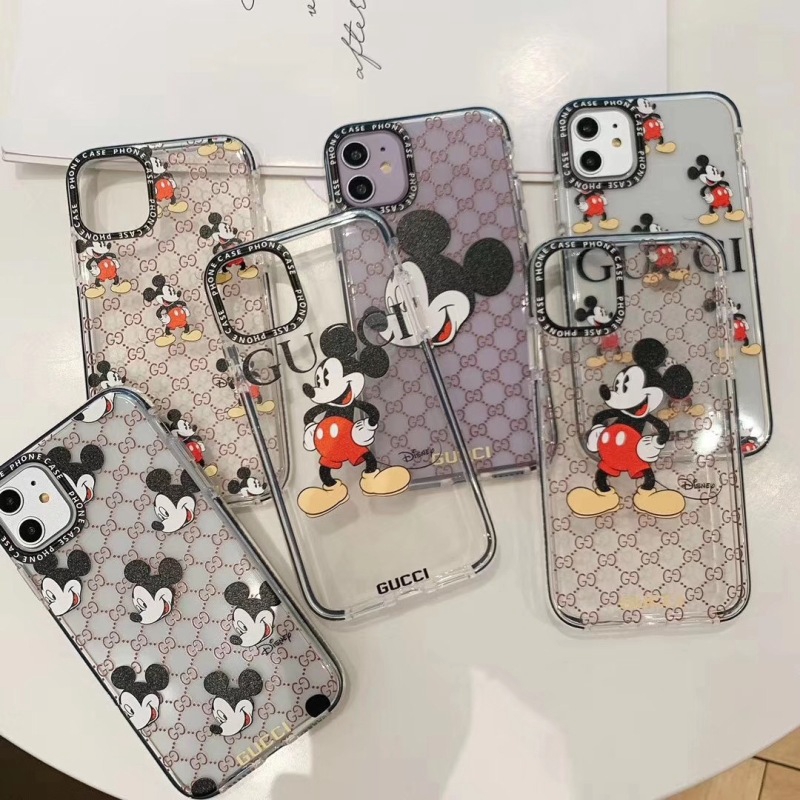 Ốp Điện Thoại Chống Va Đập In Hình Chuột Mickey Gucci Cho Iphone Se 11pro Xs Max Xr I8 I7