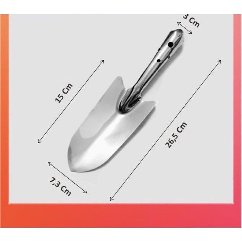 Xẻng inox dụng cụ làm vườn,trồng cây và chăm sóc hoa màu tiện dụng