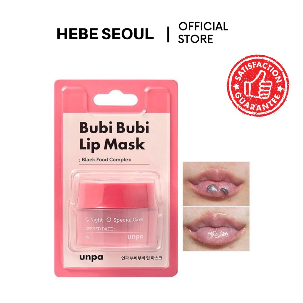 Mặt Nạ Ngủ Môi Dưỡng Ẩm Chống Lão Hóa Unpa Bubi Bubi Lip Mask 9g