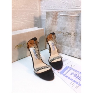 Sandal cao gót Jm choo quai đá fullbox