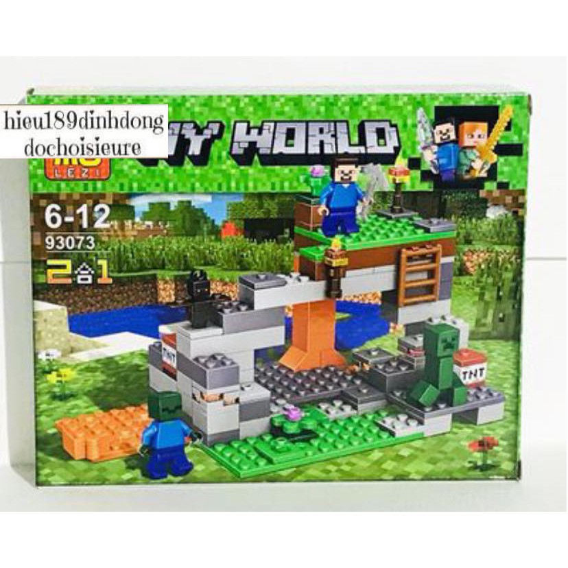 Lắp ráp xếp hình lego minecraft my world 93073 mẫu 2 : đánh bom 