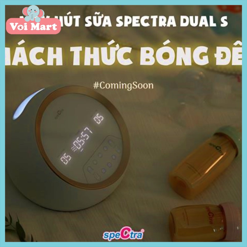 CHÍNH HÃNG MÁY HÚT SỮA SPECTRA DUALS TẶNG MÁY HÂM 2 BÌNH VÀ ÁO HÚT SỮA