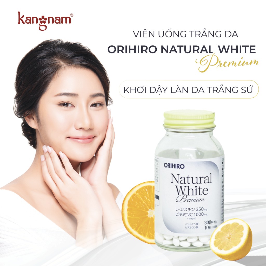 Viên Uống Trắng Da Natural White Premium Orihiro 300 viên