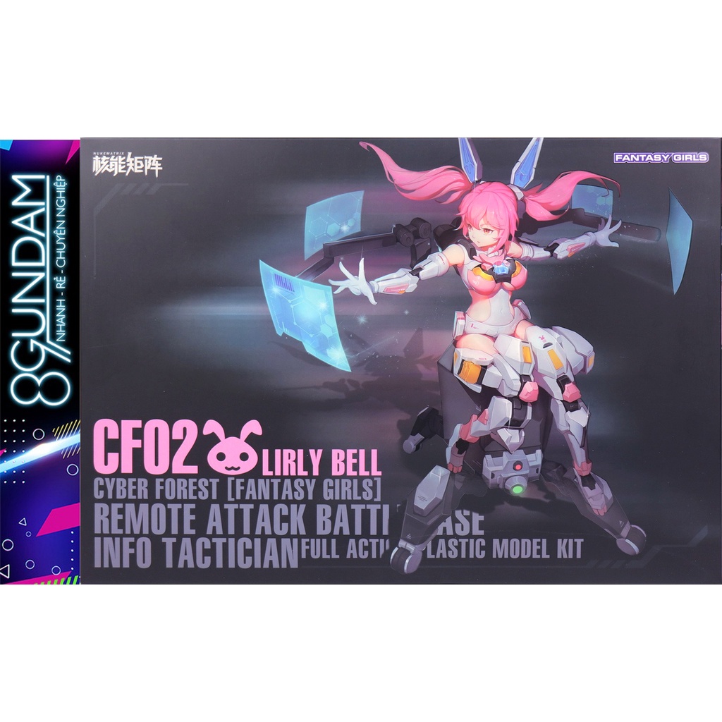 Mô Hình Lắp Ráp CF-02 Lirly Bell Cyber Forest Fantasy Girls Remote Attack Battle Base Info Tactician