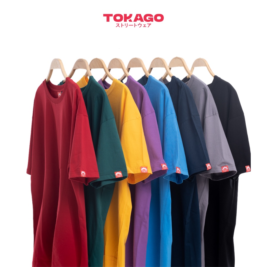 Áo thun trơn Tokago Basic Tee V2 tay lỡ, áo phông unisex nam nữ cotton, form rộng nhiều màu