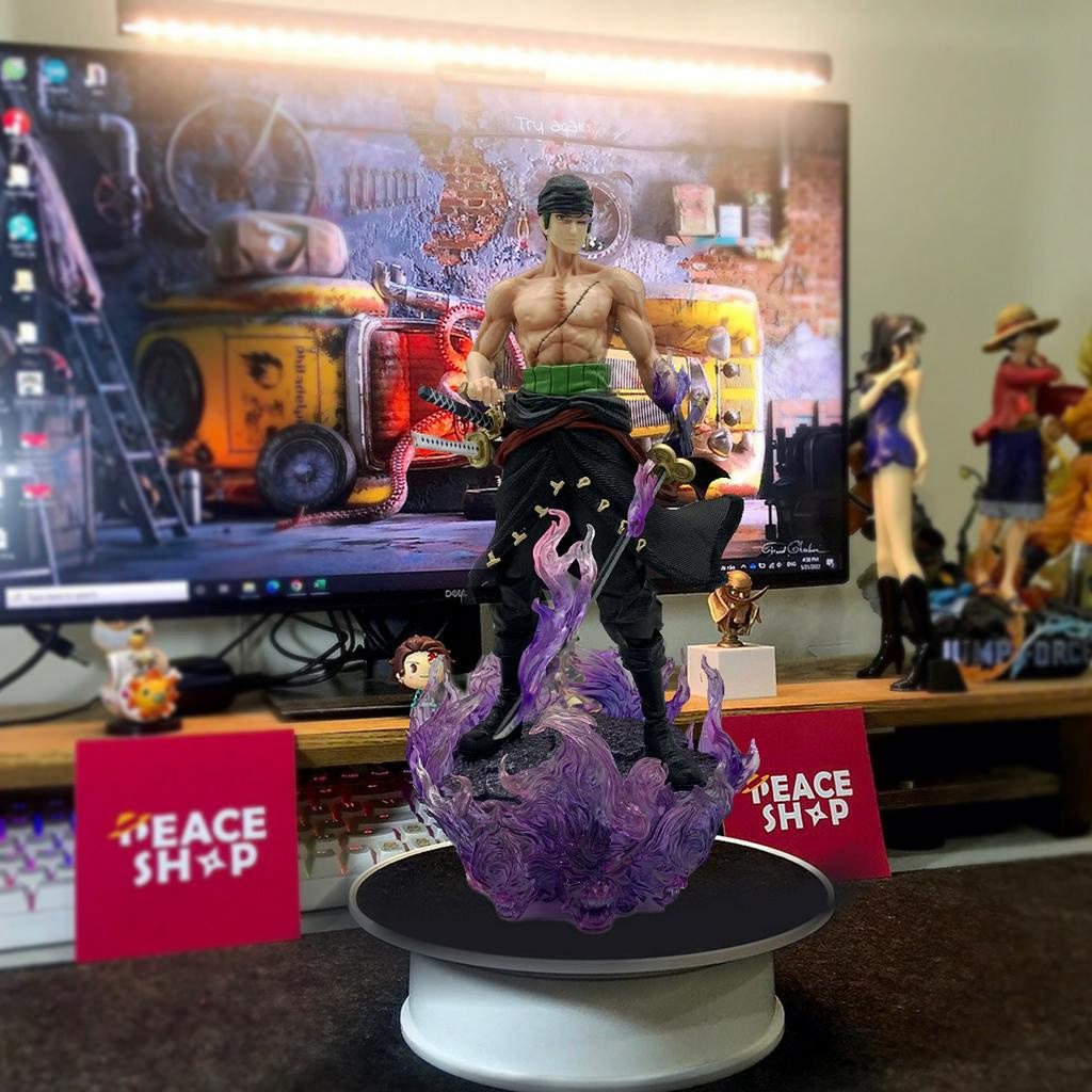 Mô Hình One Piece Zoro Haki Mũ Rơm, Có hộp, Cao 35cm, Figure Anime Manga Decor MH179