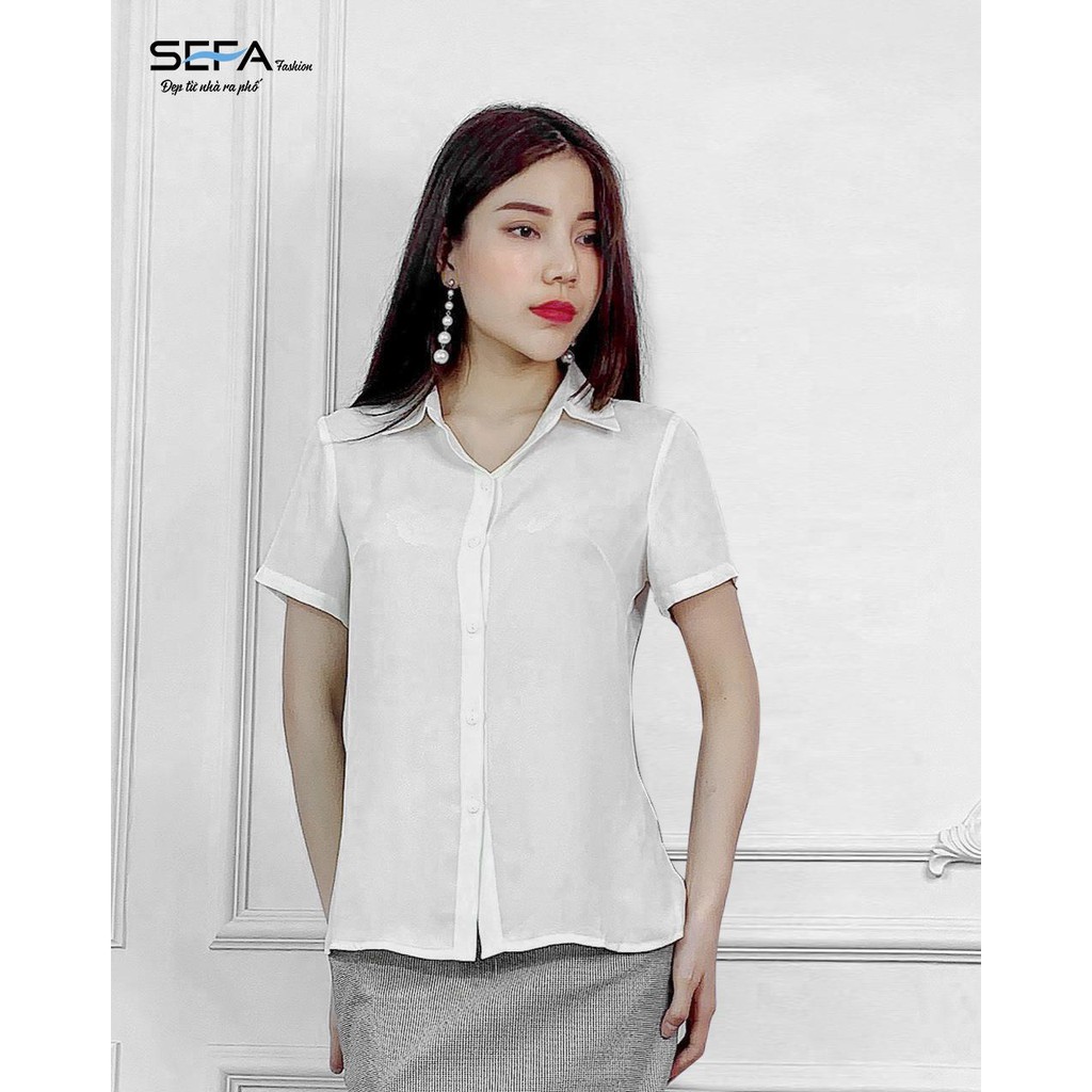 Áo sơ mi nữ cộc tay Basic SEFA