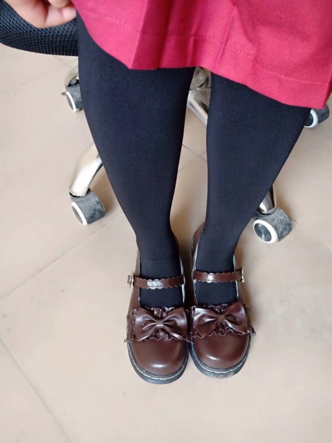 (Sẵn đen 38/Oder/ảnh thật/Mã GBB0002) Giày lolita búp bê nhật hàn cute | BigBuy360 - bigbuy360.vn