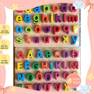 Bảng chữ cái tiếng việt và bảng số cho bé