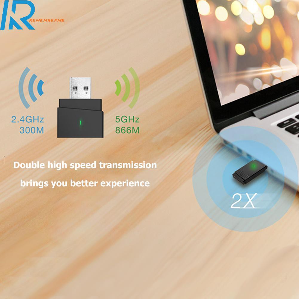 Usb Phát Wifi Băng Tần Kép 1300mbps 2.4ghz / 5.8ghz Bluetooth