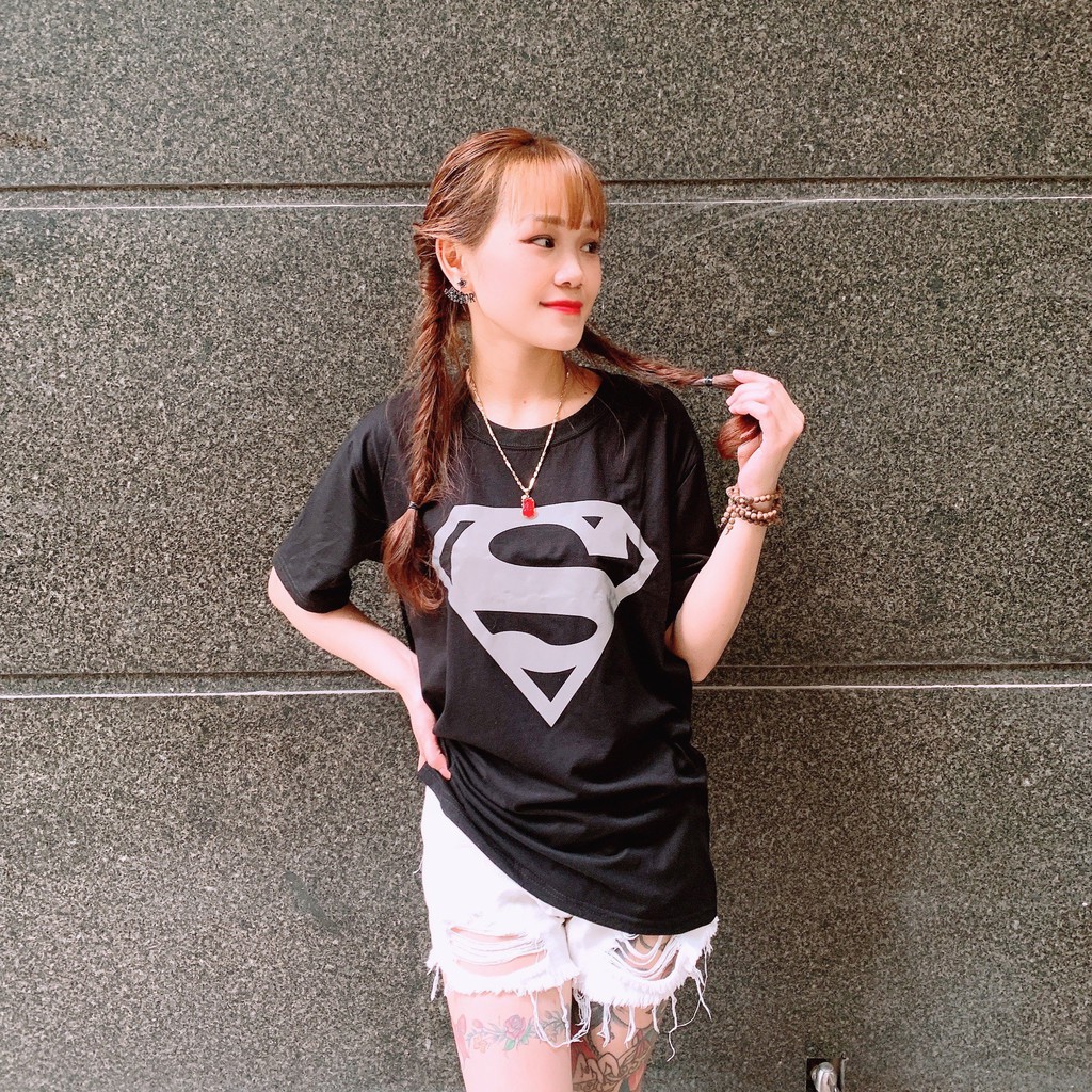 [COMBO MUA 1 ÁO TẶNG 1 MŨ TRƠN LƯỚI THỜI TRANG ] Áo phông Super.man chất liệu cotton , áo phông Unisex thời trang | BigBuy360 - bigbuy360.vn