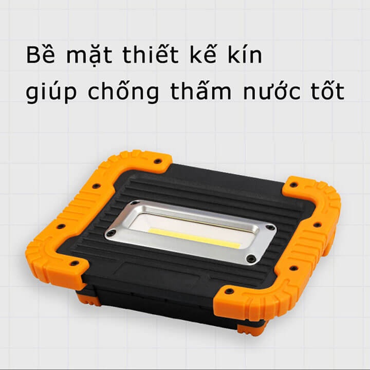 Đèn pin siêu sáng xách tay 30W 750 LUMENS, chống nước IP65, sử dụng pin AA, đèn công trường cao cấp