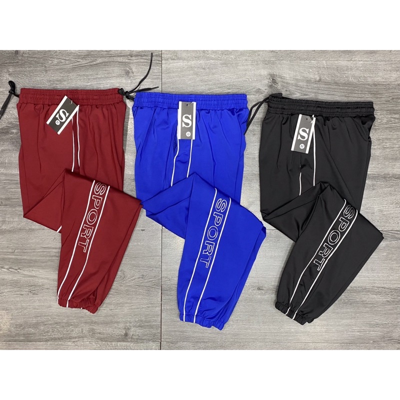 Quần jogger Sport có big size thể thao tập gym yoga nữ vải thun poly 2 da co giãn 4 chiều