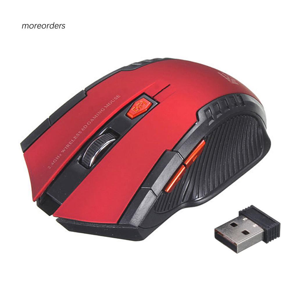 2.4G Wireless 6 Keys 1600DPI Auto Sleep Optical Gaming Mouse Mice for PC Laptop