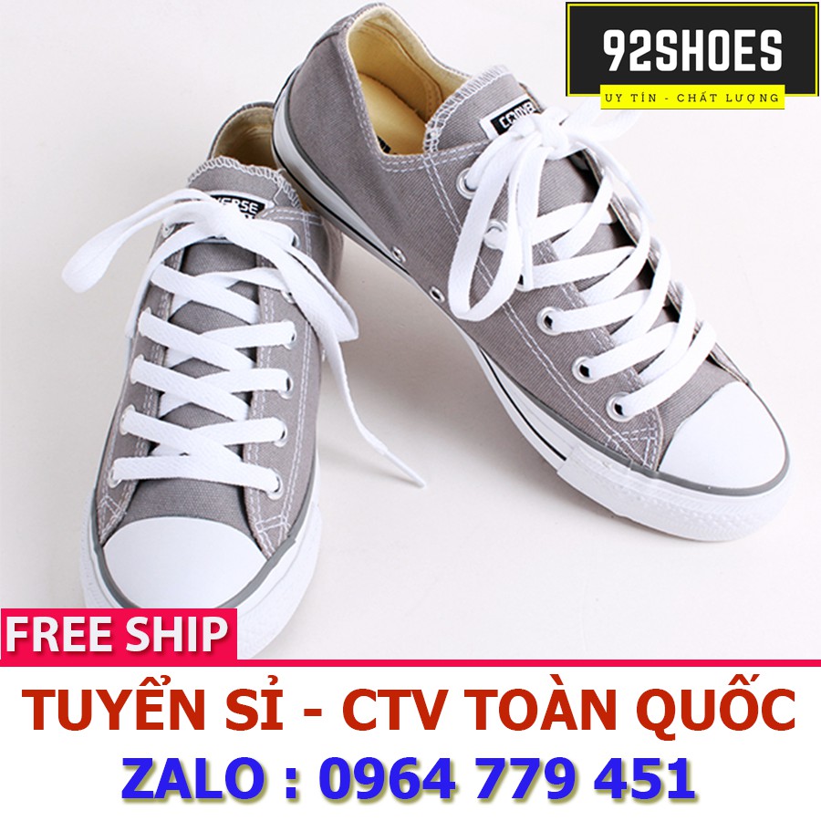 Giày thể thaocv classic xám cổ thấp