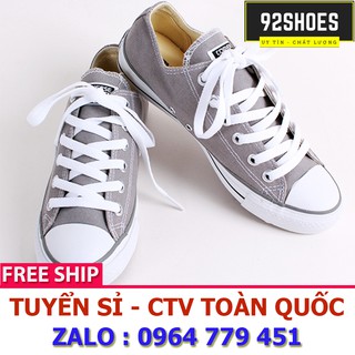 Giày thể thaocv classic xám cổ thấp