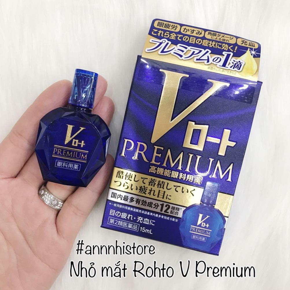 [Hàng chuẩn Auth]  Nhỏ mắt Rohto V Premium