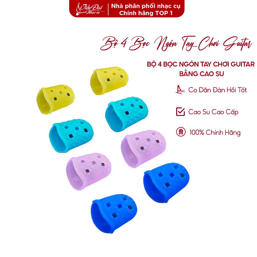 Bộ Bọc Ngón Tay Bằng Cao Su Bảo Vệ Ngón Tay Khi Chơi Đàn Guitar