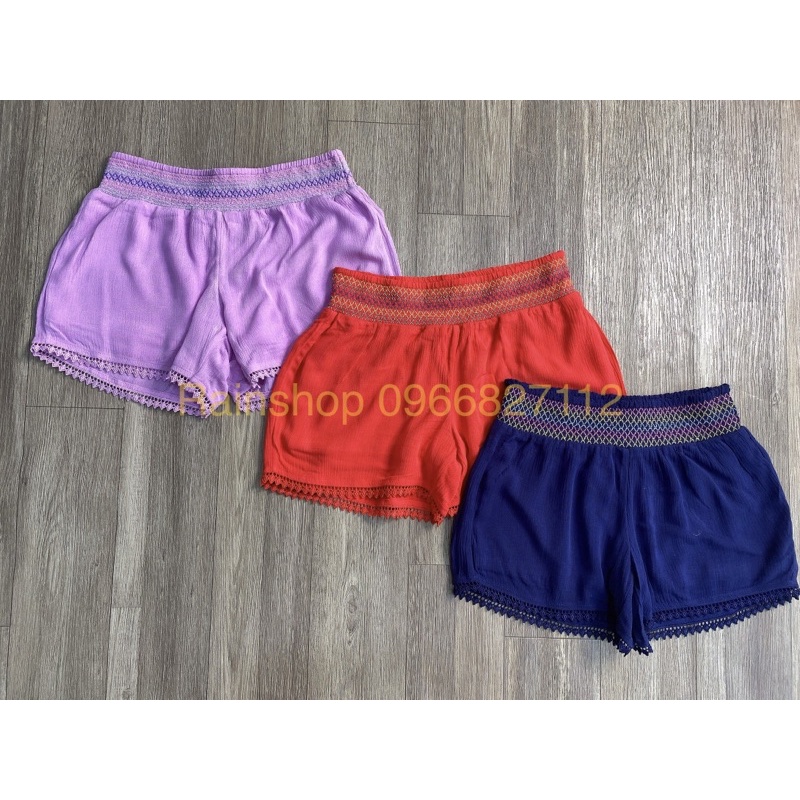 Quần đùi bé gái Hàng VNXK thương hiệu wonder naiton ( size 4/5- 18y ) 15-55kg