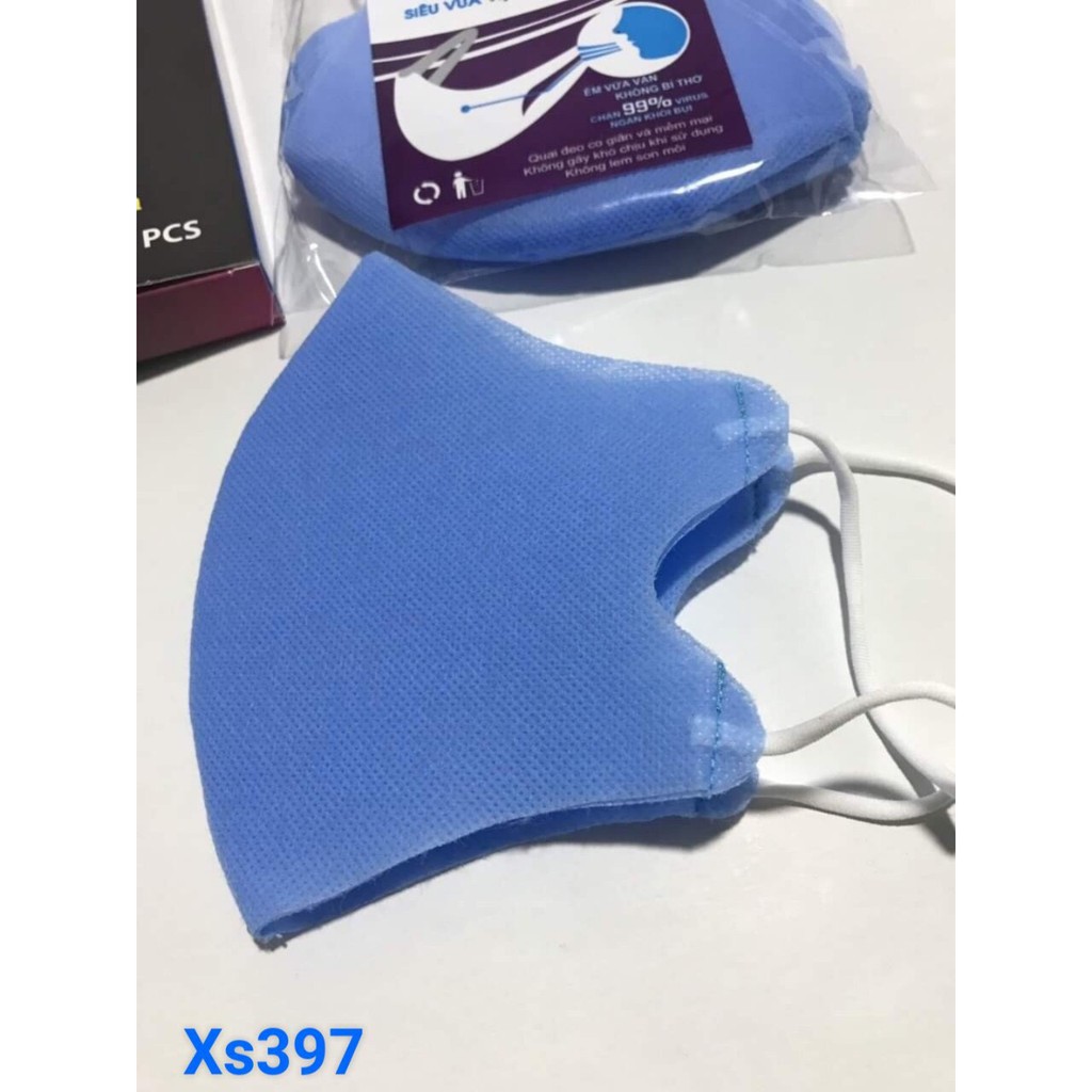 (Hộp 10 cái) Khẩu trang Y Tế 3D Mask Super Fit Kháng Khuẩn Chống Tia UV KTY01