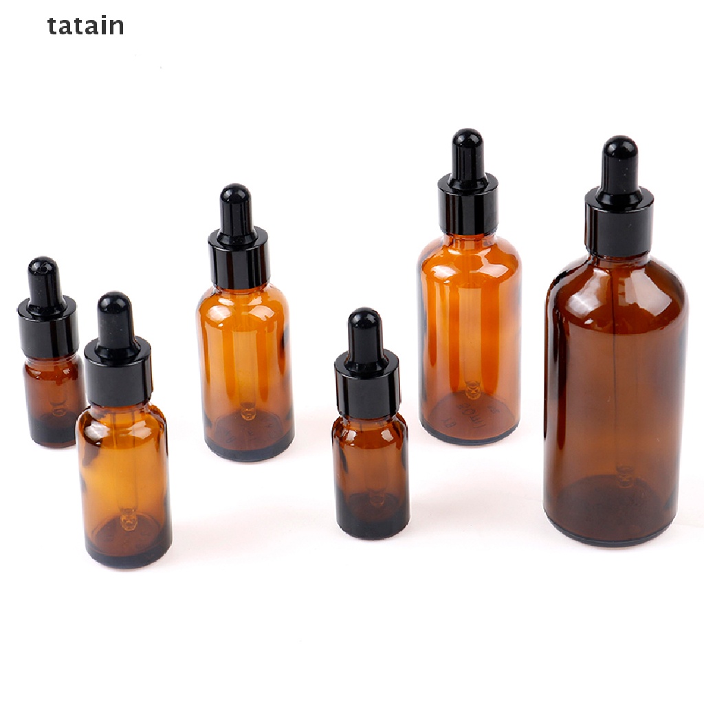 [TAT] Reagent Eye Dropper Drop Amber Glass Liquid Pipette Bottle Refillable Bottles CVX