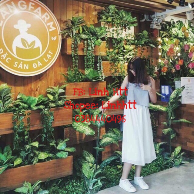 Chân váy TOUSHI voan dài trơn BASIC phong cách Hàn Quốc TAOBAO