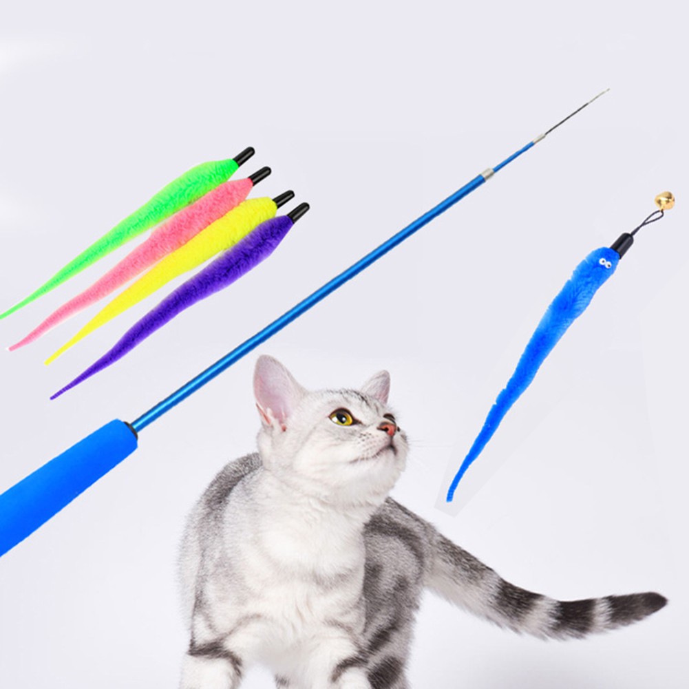 Đồ chơi lông vũ nhiều màu cho mèo cưng