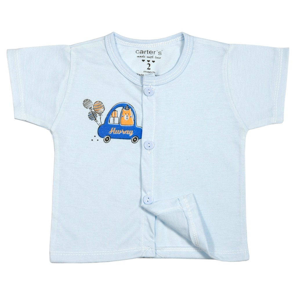 Combo 10 Áo cộc Tay Màu cho bé trai bé gái sơ sinh từ 2-8kg 10ACM- đồ cho trẻ sơ sinh, áo cộc tay cho bé