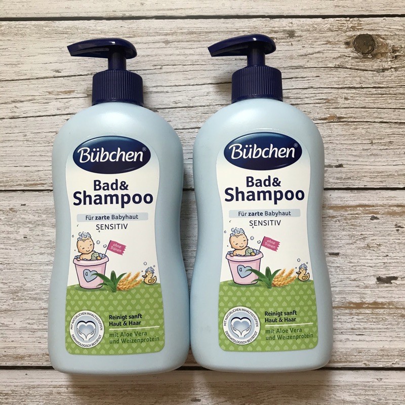 Sữa tắm gội Bübchen Bad & Shampoo (Chai 400ml có vòi) - Hàng nội địa Đức