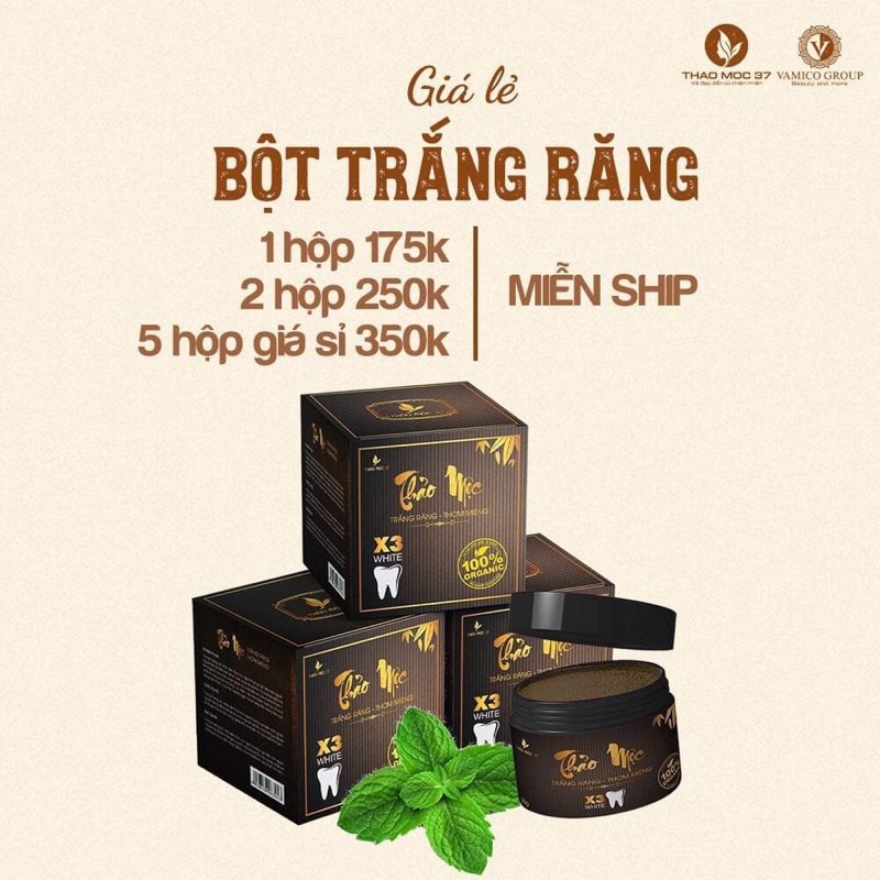 Bột Trắng Răng Thảo Mộc 37 Chính Hãng