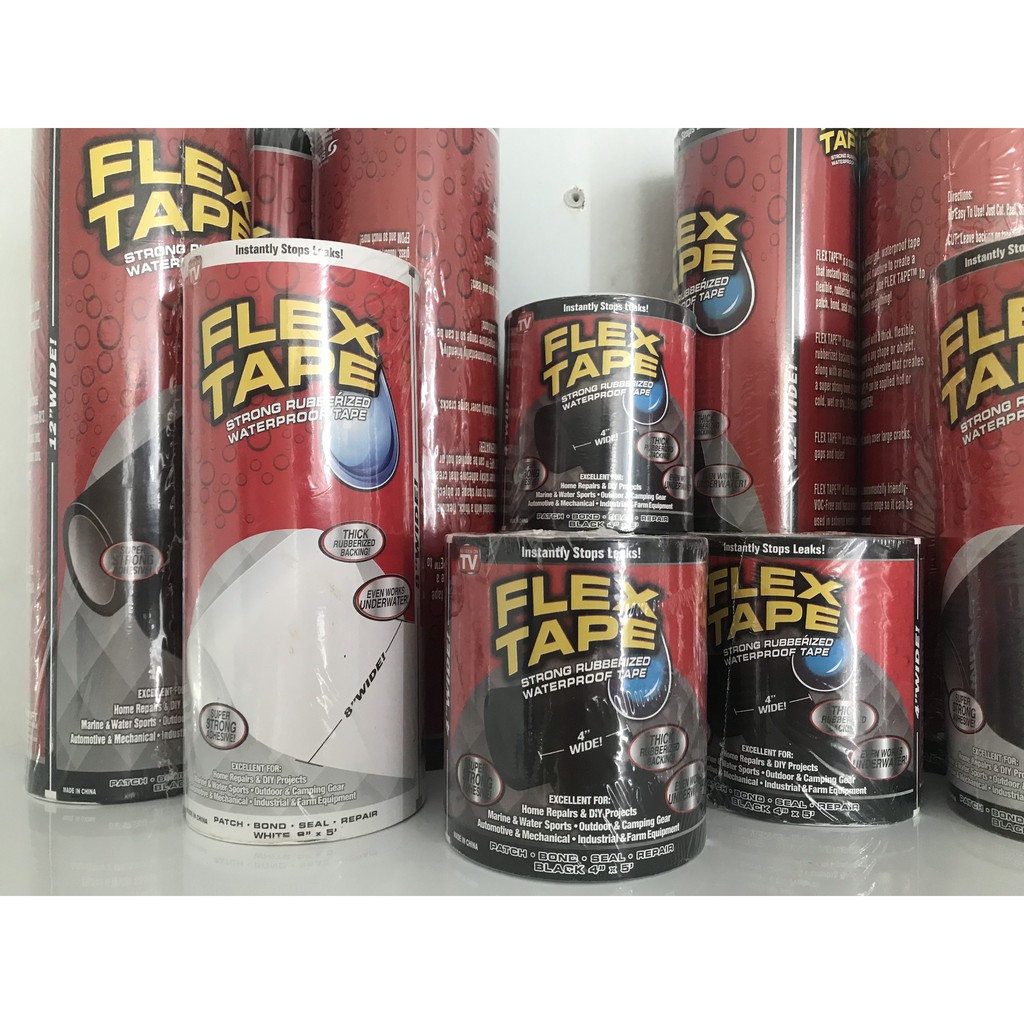 Dài 1.52m+ rộng 30cm - Băng keo FLEX TAPE dán vá màng bạt HDPE, dán mái tôn, vật liệu gia dụng, chống thấm nước