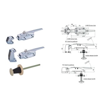 Khóa cửa kho lạnh atimon 1178