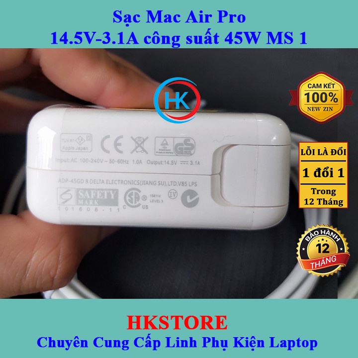 Sạc Macb00k Air Pro 14.5V-3.1A 45W Magsafe1 Macb00k A1374 A1244 A1369 A1370 A1270 A1304 A1237