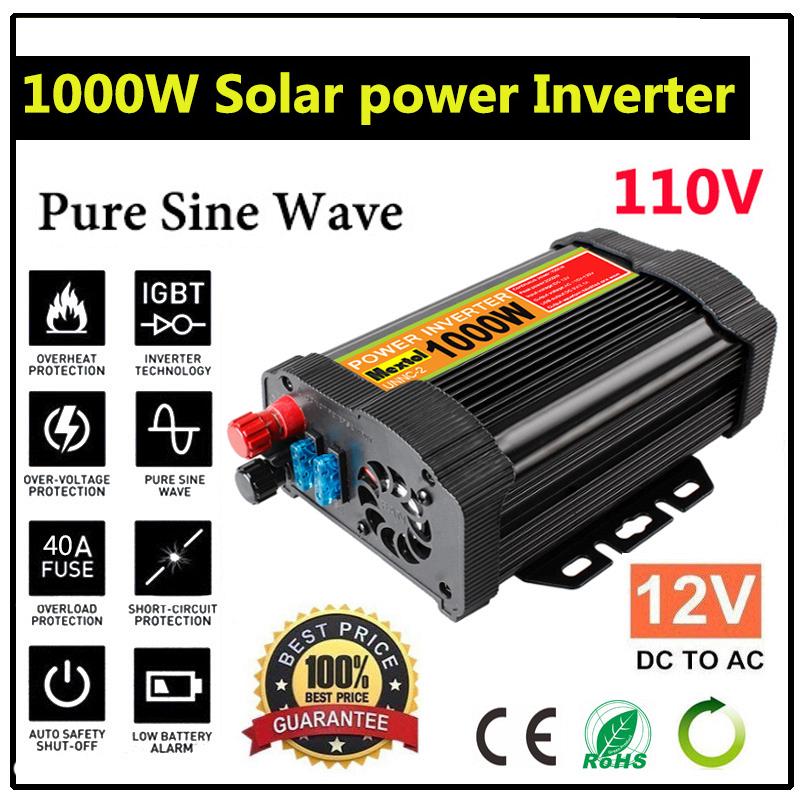 Máy chuyển đổi nguồn điện 1000w 12v dc sang 110v ac