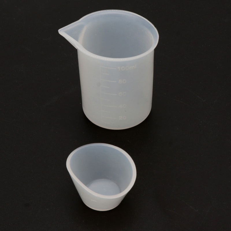 Bộ 12 Cốc Đong Silicone 100ml 20ml 10ml Chuyên Dụng Làm Trang Sức Resin UV DIY