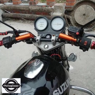 Ghi đông 3 khúc- độ cafe racer