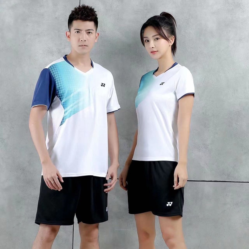 Áo Thun Cầu Lông Tay Ngắn Cổ Tròn Chất Vải Khô Thoáng Nhanh Thời Trang Cho Nam Và Nữ