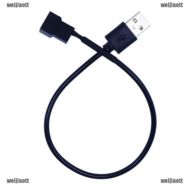 Cáp điều hợp ghép nối USB 4 chân sang quạt máy tính 5V bằng đồng