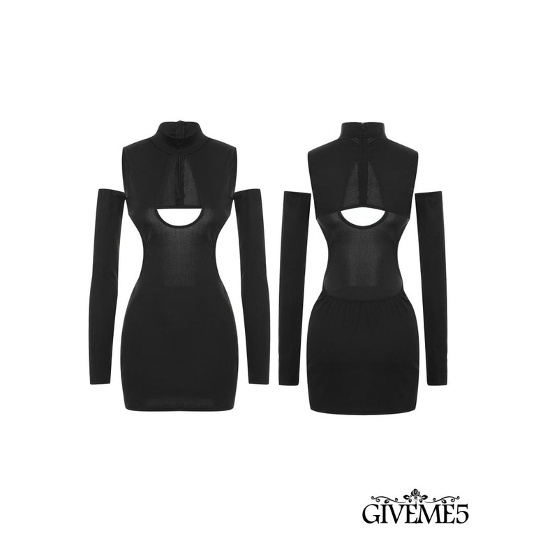 Đầm Sát Nách Màu Trơn Thiết Kế Khoét Lỗ Thời Trang Cho Nữ