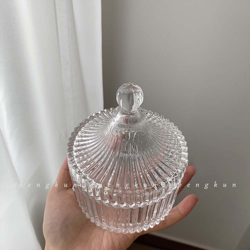 Lọ Đựng Kẹo/ Đường/ Đường Cổ Điển Bằng Kính Dùng Trang Trí Phông Nền Chụp Ảnh