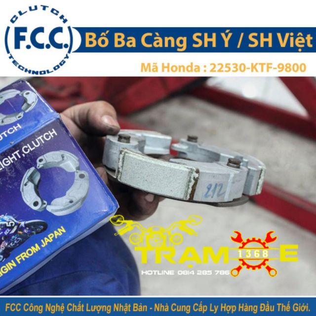 Bố 3 càng FCC xe SH Ý, SH Việt 125 150i, Dylan AB Vairo khắc phục rung ga đầu