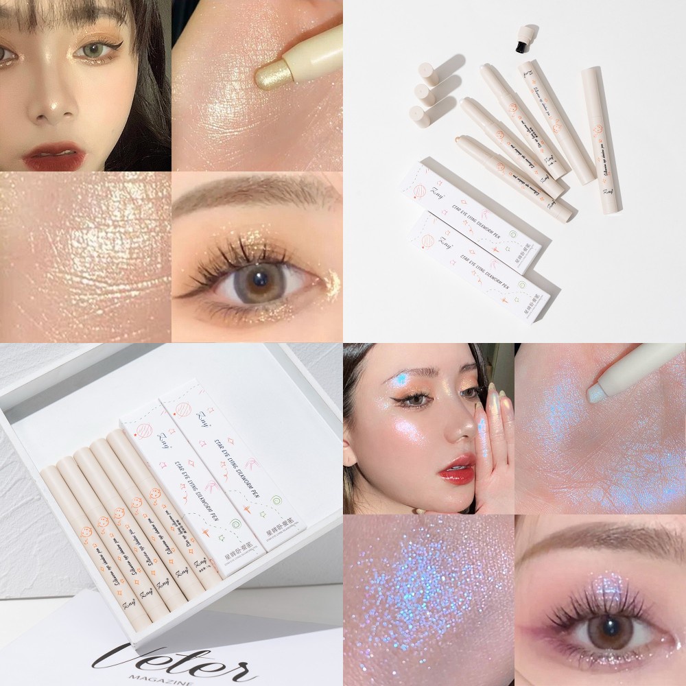 Bút kẻ mắt bắt sáng dạng xé chống mồ hôi làm sáng da
