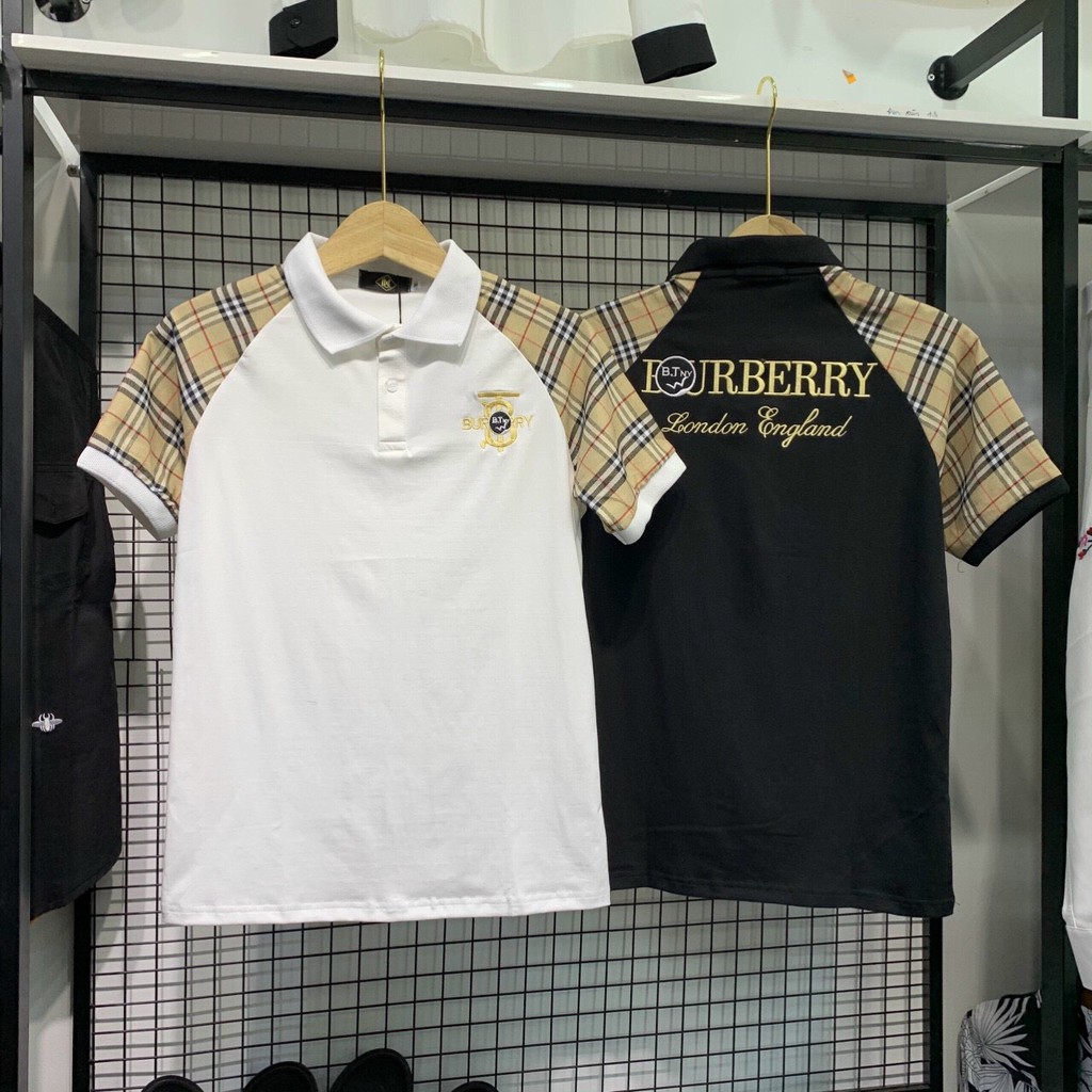 Áo thun nam cổ bẻ_Áo thun thêu logo(chất liệu thun cotton 100%) | BigBuy360 - bigbuy360.vn