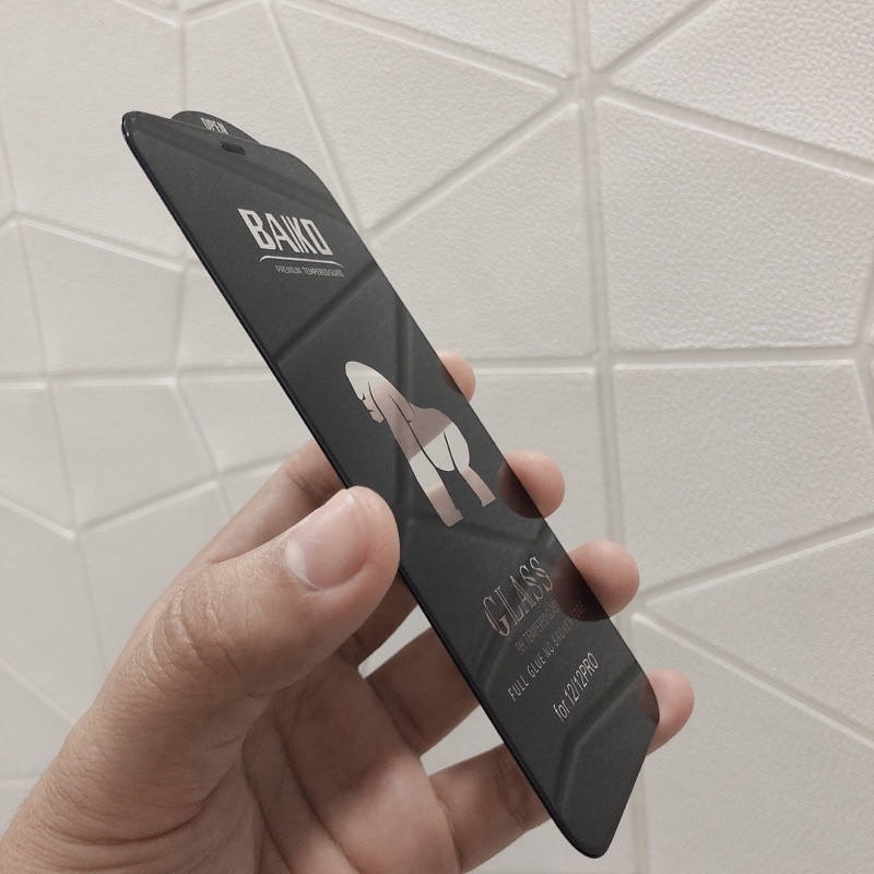 Kính cường lực iphone x,xs,xsm,11,12,11promax,12,12promax,13,13promax full mà hình hãng Baiko có chống bụi màng loa