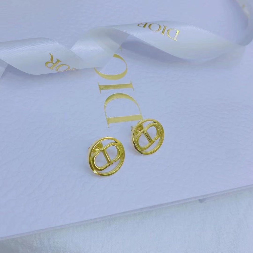 Khuyên Tai Hình Chữ Cái Chất Liệu Thép Không Gỉ 2022 Phong Cách Hàn Quốc