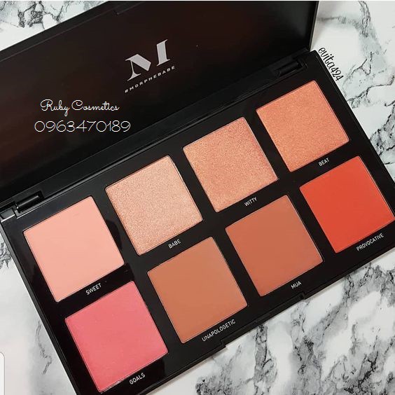 Bảng Phấn Má Morphe 8W - Warm Master Blush