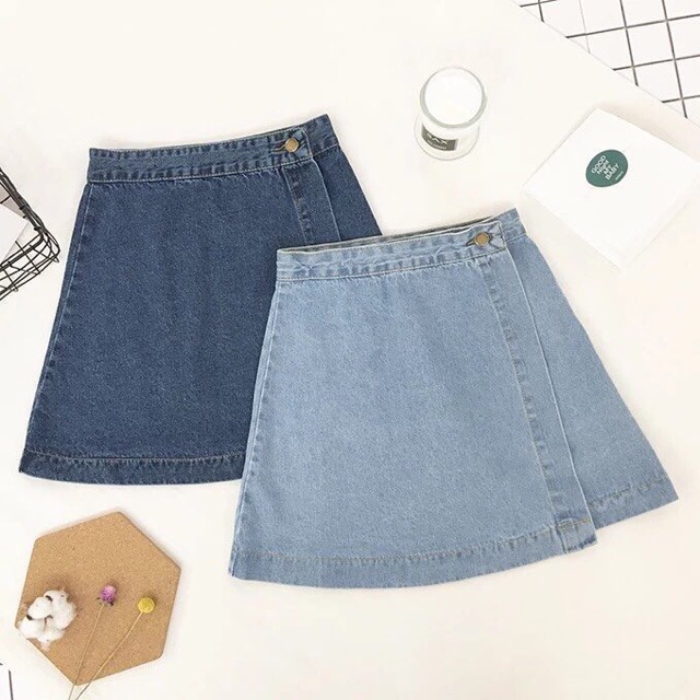 Chân Váy Jean Vạt Xéo Hót | BigBuy360 - bigbuy360.vn