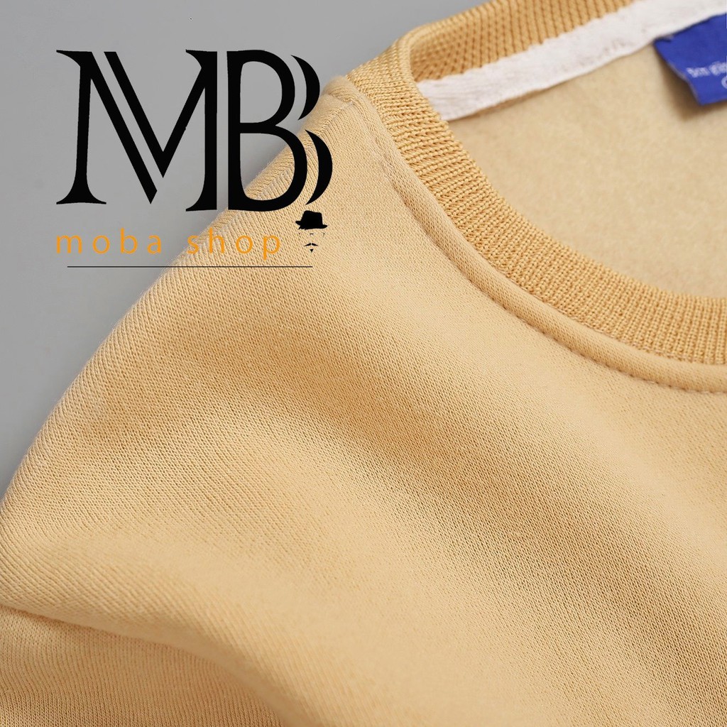 Áo sweater basic nam nữ dài tay, chất nỉ trơn áo nỉ nam nữ | BigBuy360 - bigbuy360.vn