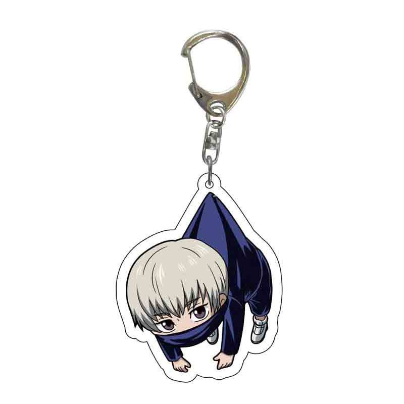 Móc gắn chìa khóa nhựa acrylic hai mặt họa tiết anime Yuji Itadori Gojo Satoru xinh xắn